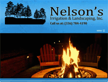 Tablet Screenshot of nelsonsirrigationandlandscaping.com